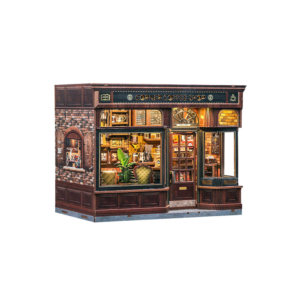 DIY Book Nook Kit: Corner Coffee Shop