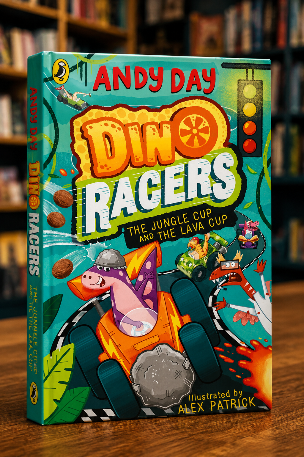 Dino Racers: The Jungle Cup and the Lava Cup by Andy Day (Signed)