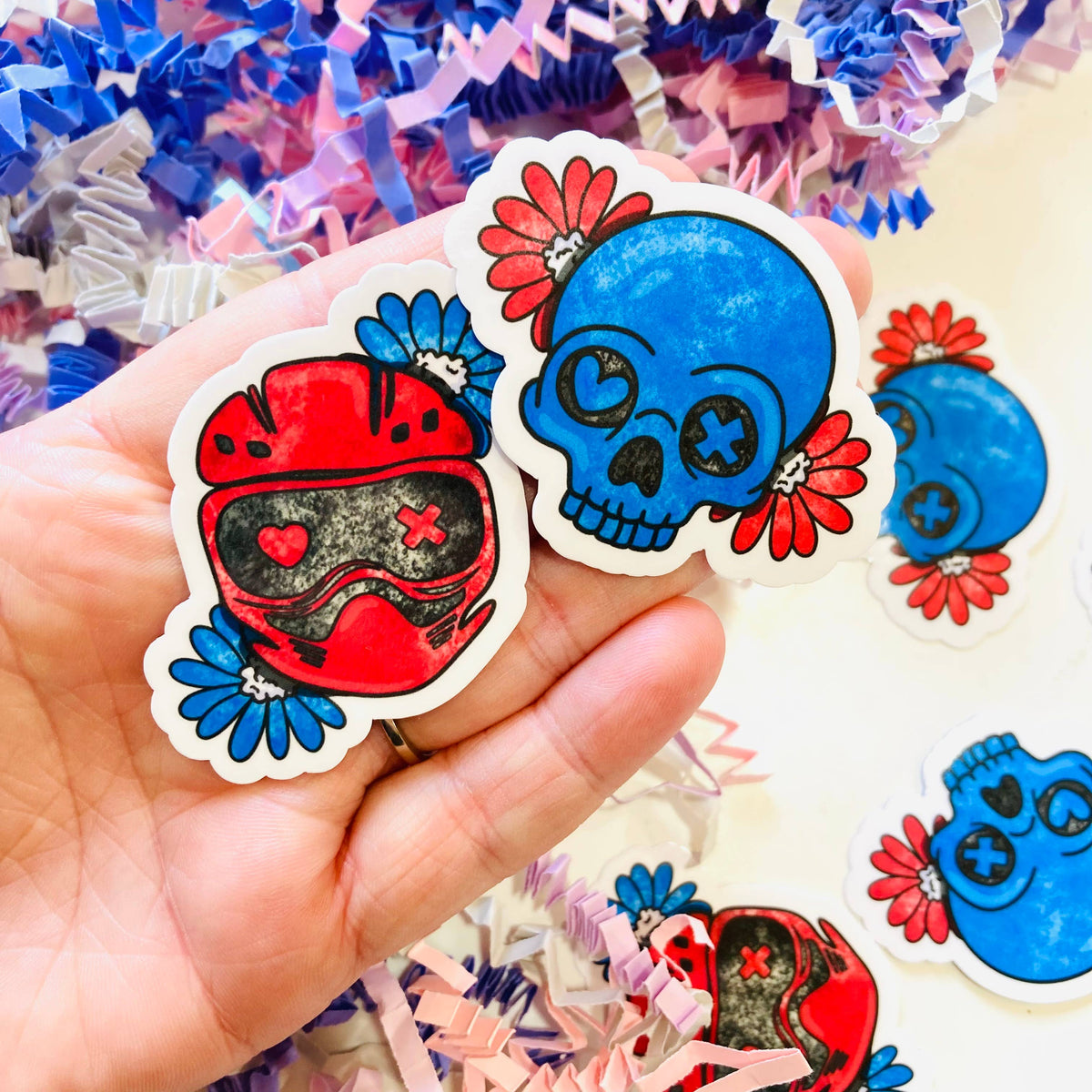 Masked Men Lights Out Die Cut sticker 