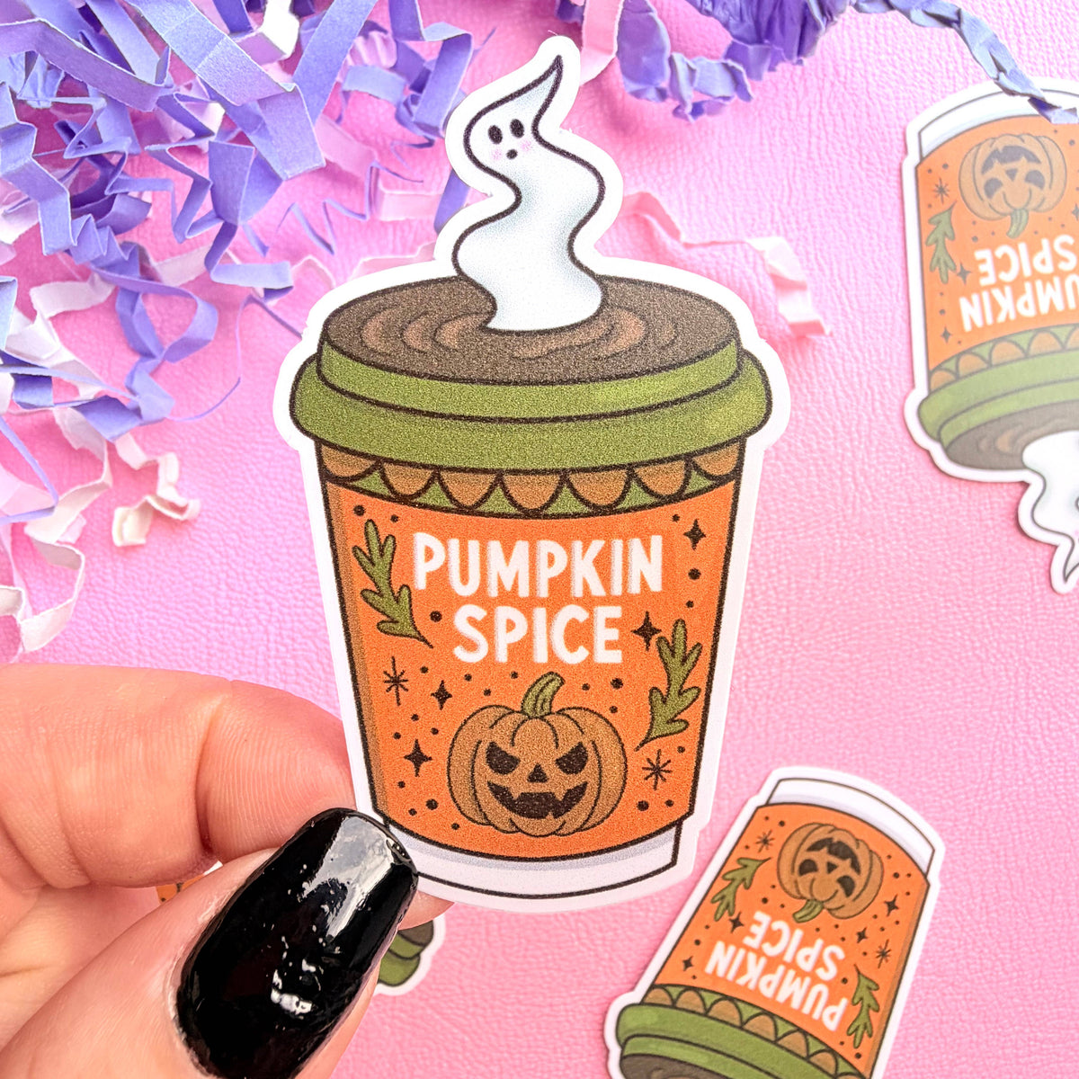 Pumpkin Spice Latte Water Resistant vinyl sticker