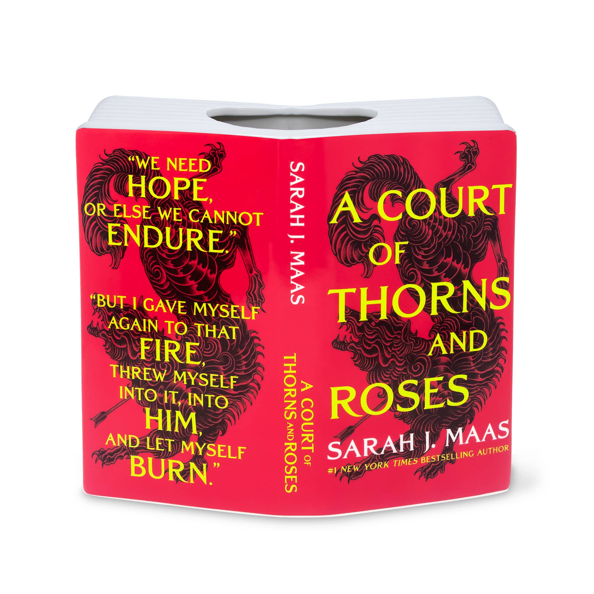Open Book Vase, A Court of Thorns and Roses
