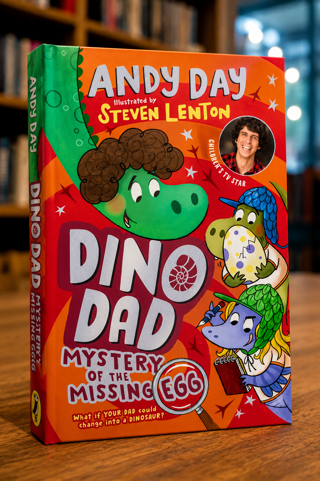 Dino Dad: Mystery of the Missing Egg by Andy Day (Signed)