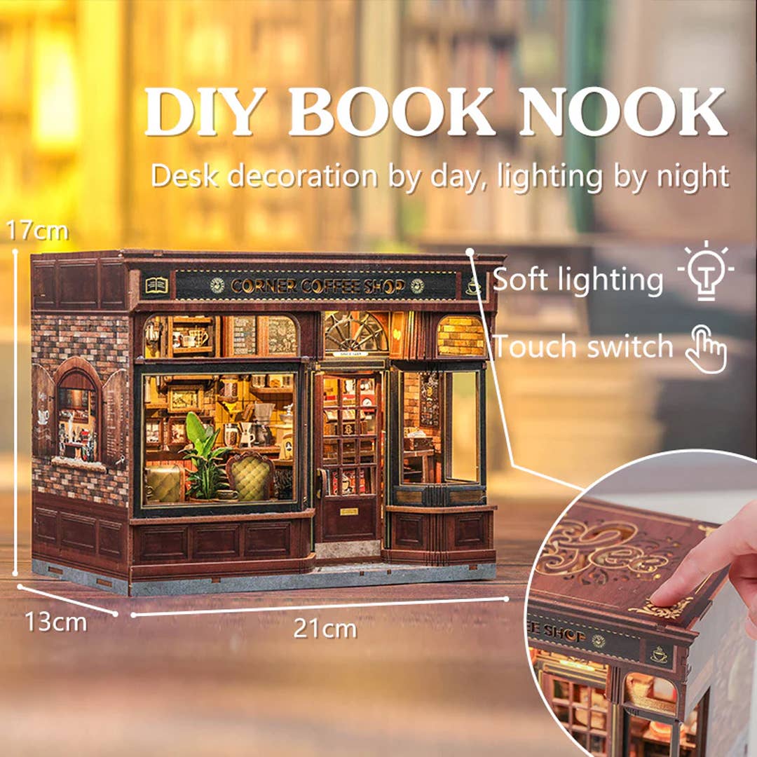 Corner Coffee Shop Book Nook