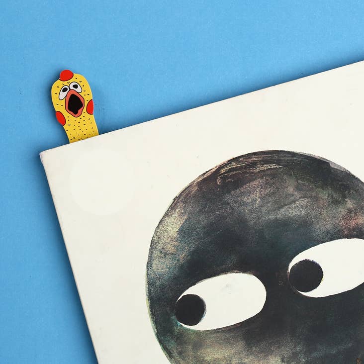 Rubber Chicken - Die Cut Bookmark