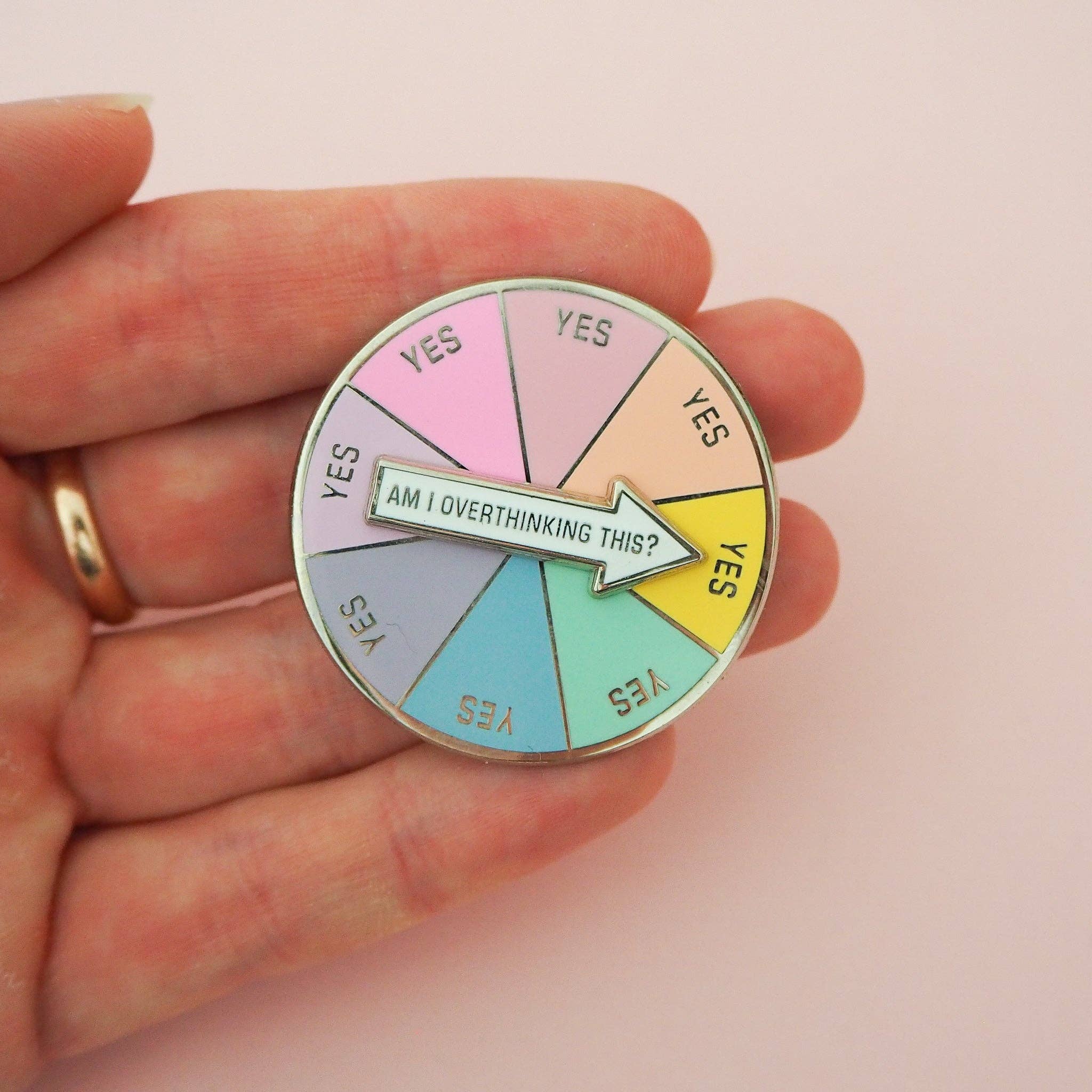 Am I Overthinking This? Spinner - Enamel Pin