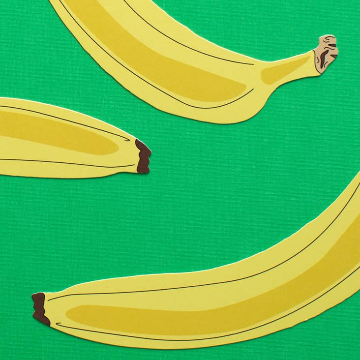 Banana - Die Cut Bookmark