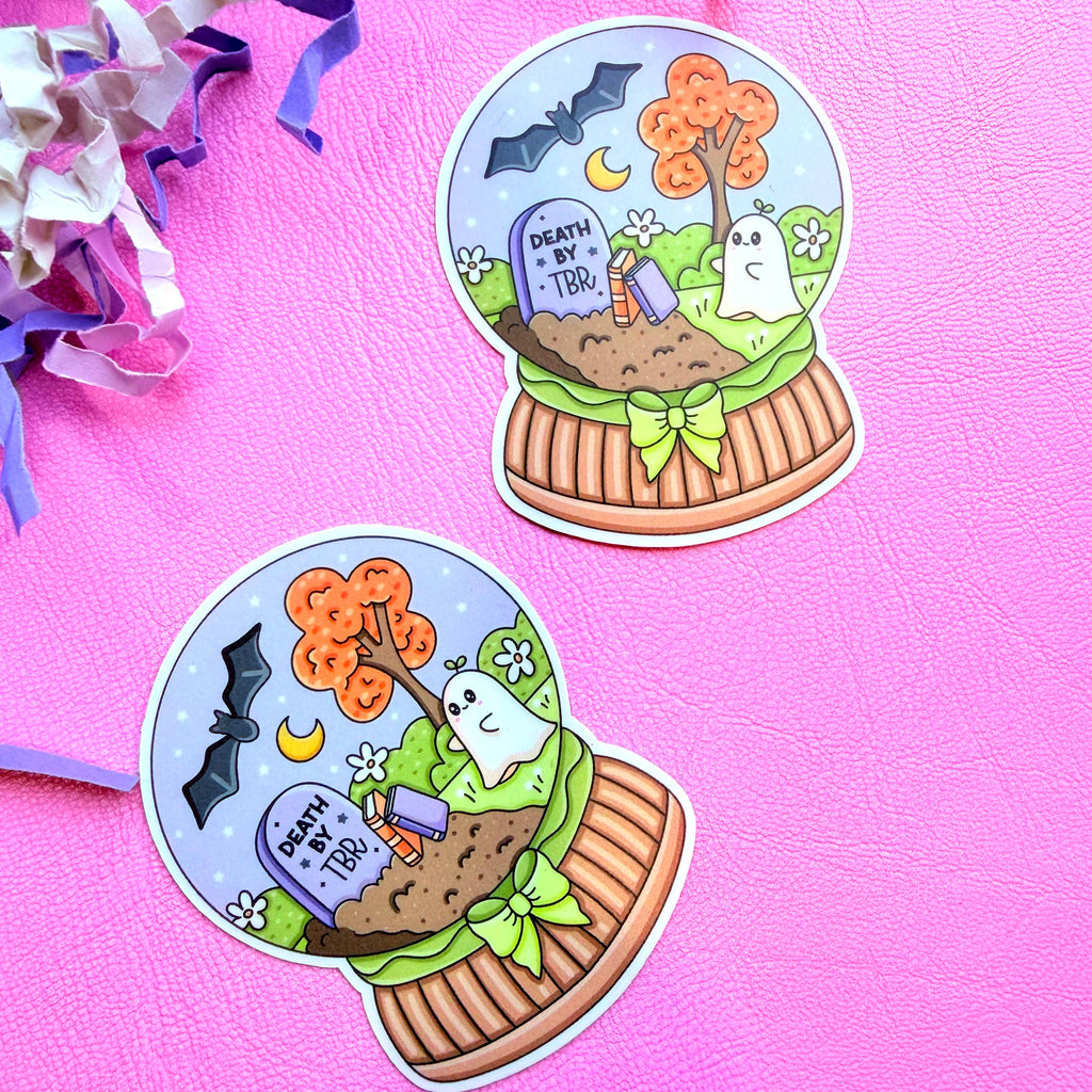 Death By TBR Autumn Ghost Water Resistant Vinyl Sticker