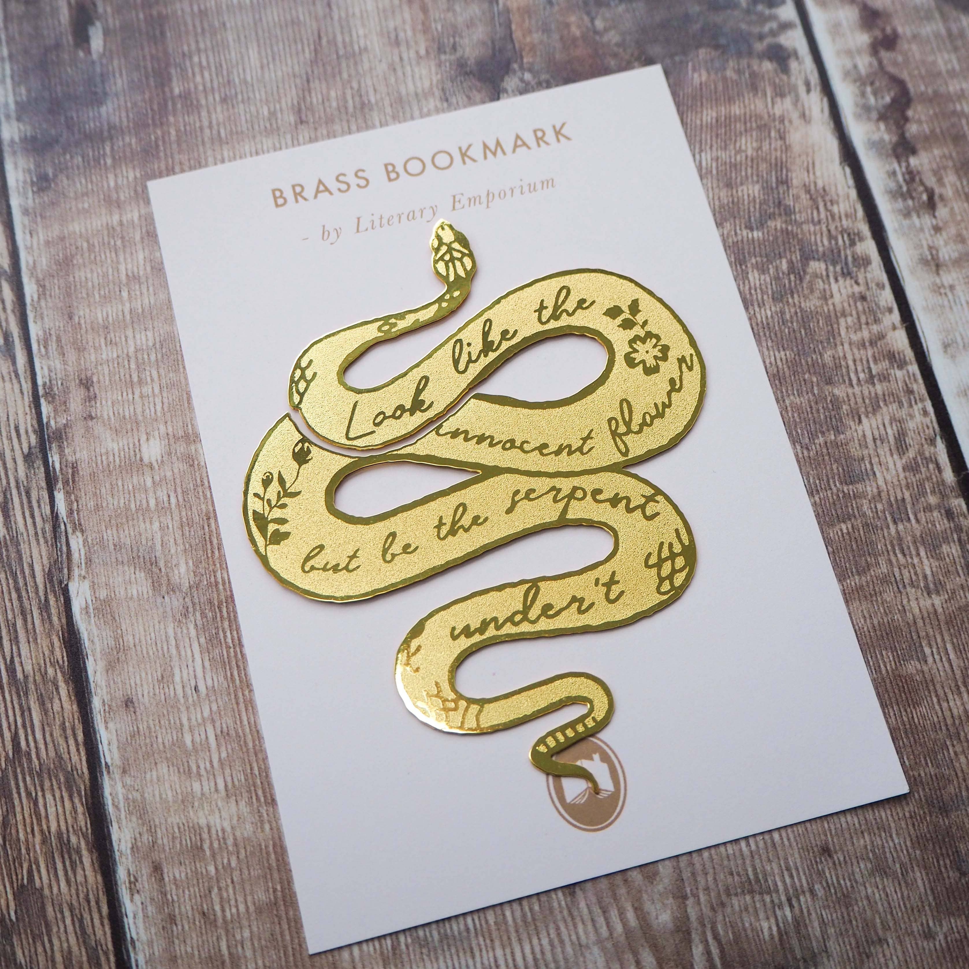 Shakespeare Lady Macbeth Serpent -Bookmark