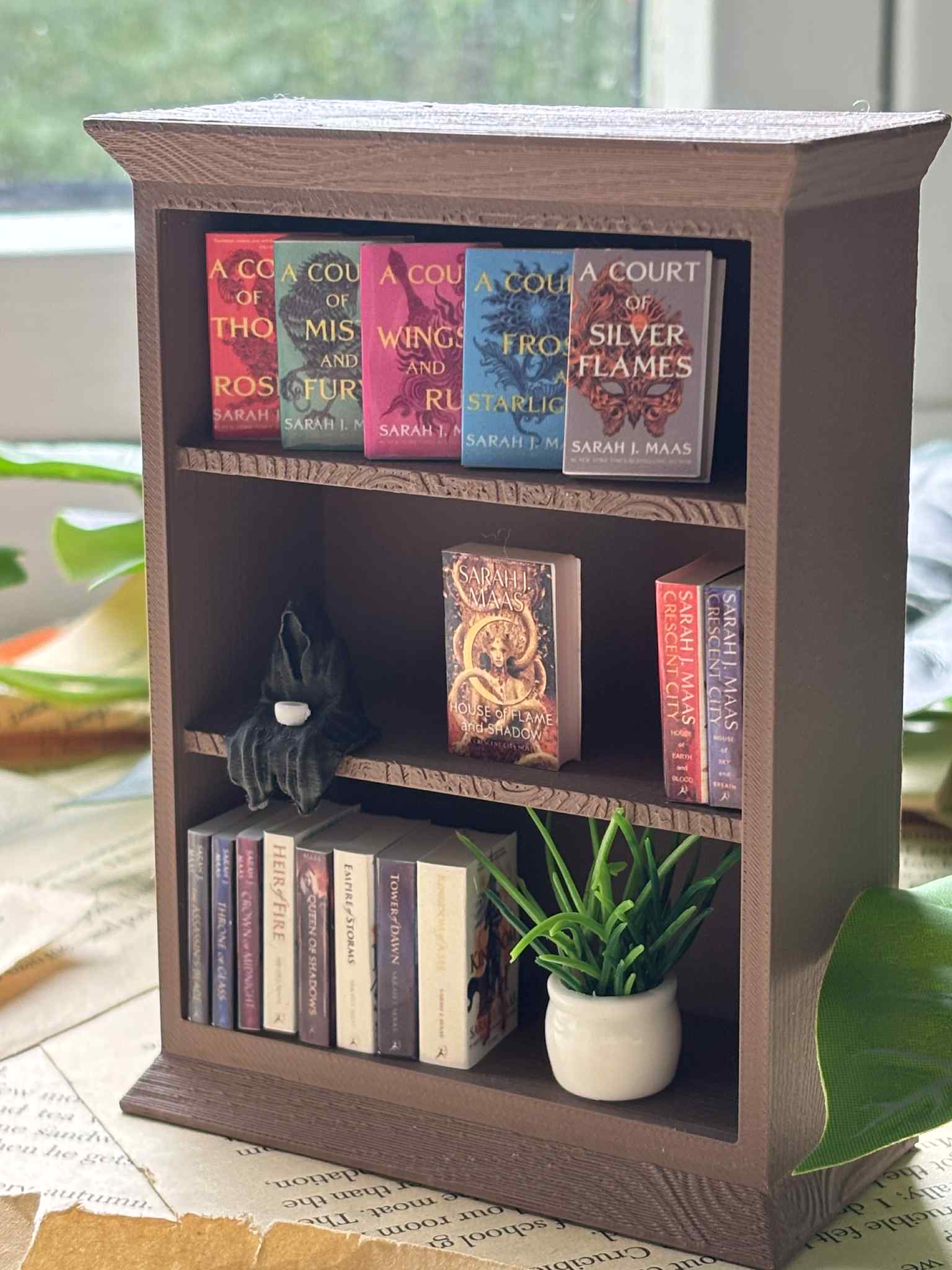 Shelf of Maas Destruction - 3D printed Mini Bookshelf