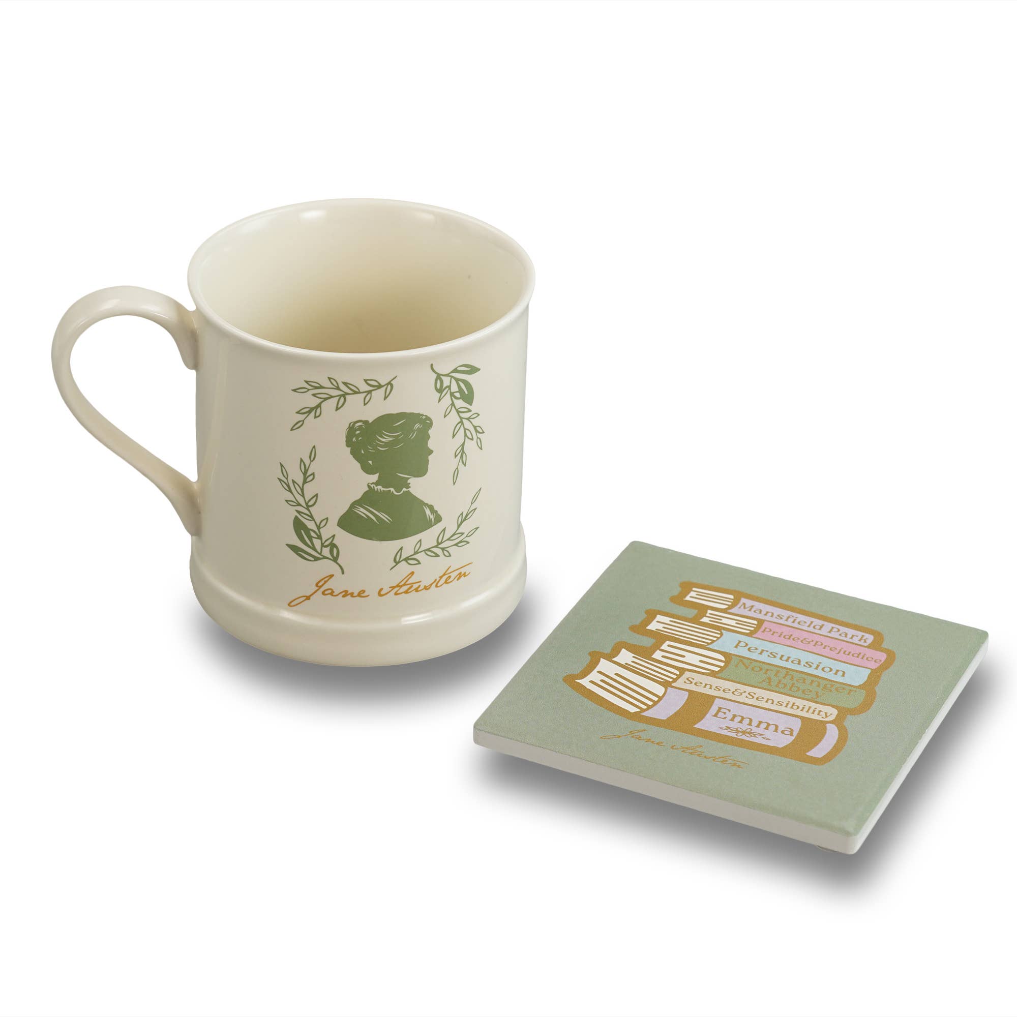 Jane Austen - Ceramic - Single Coaster