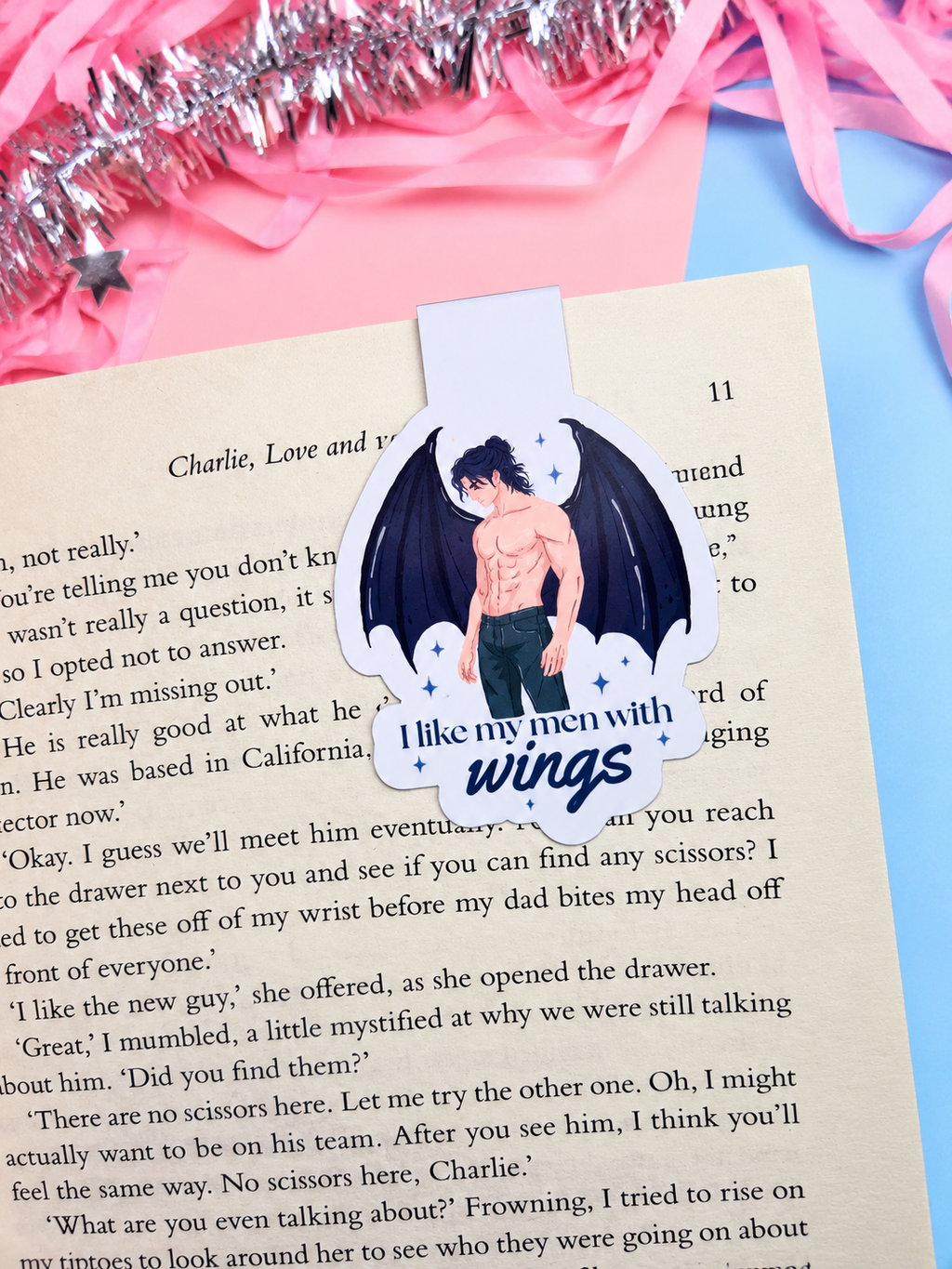 I Like My Men With Wings Magnetic Bookmark – ACOTAR Inspired