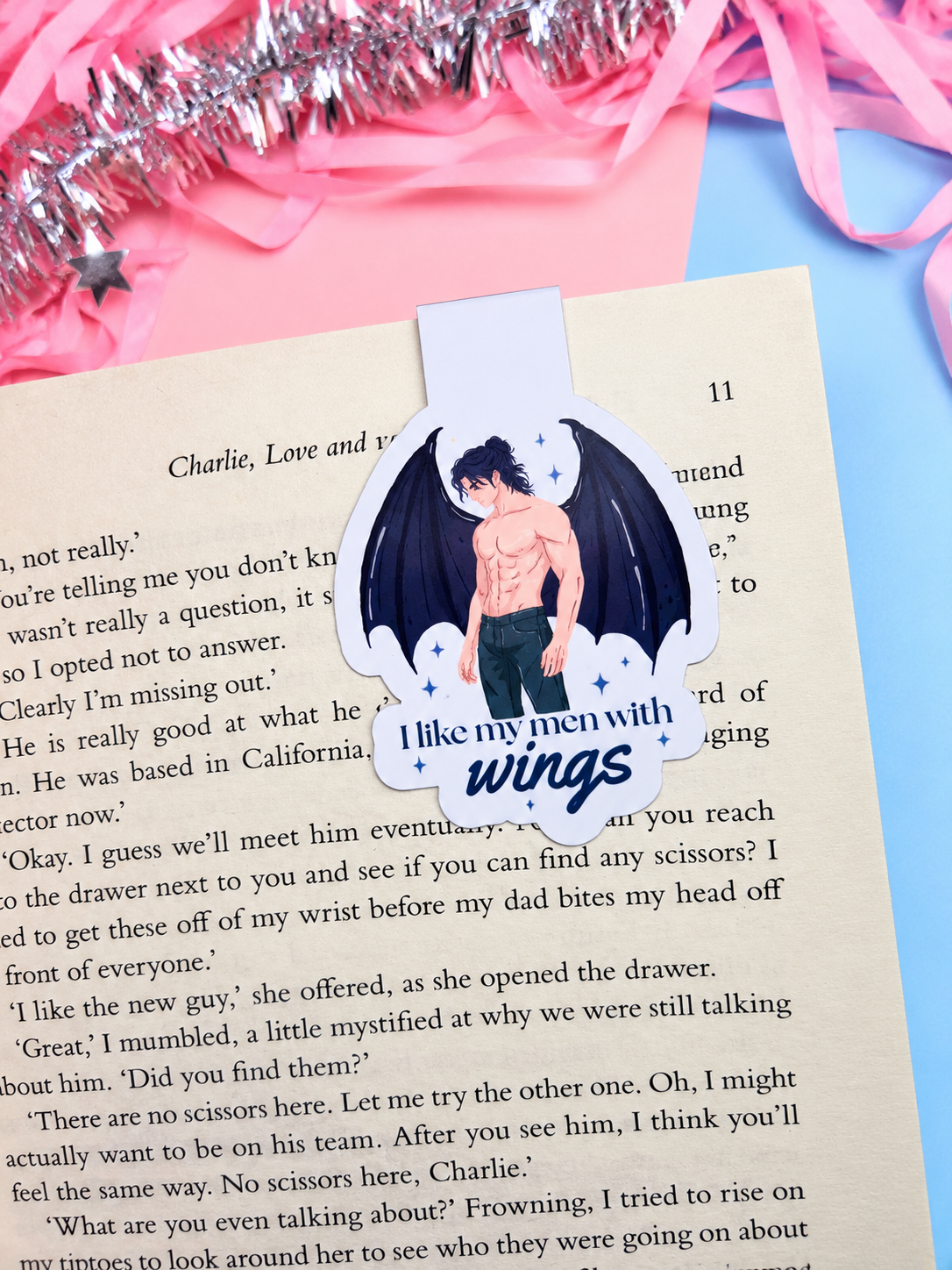 I Like My Men With Wings Magnetic Bookmark – ACOTAR Inspired