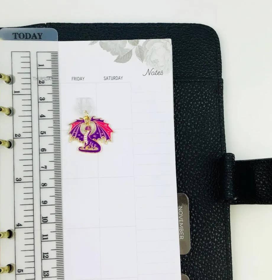 Purple Dragon Dust Plug Charm For Phone Tablet & E-Reader