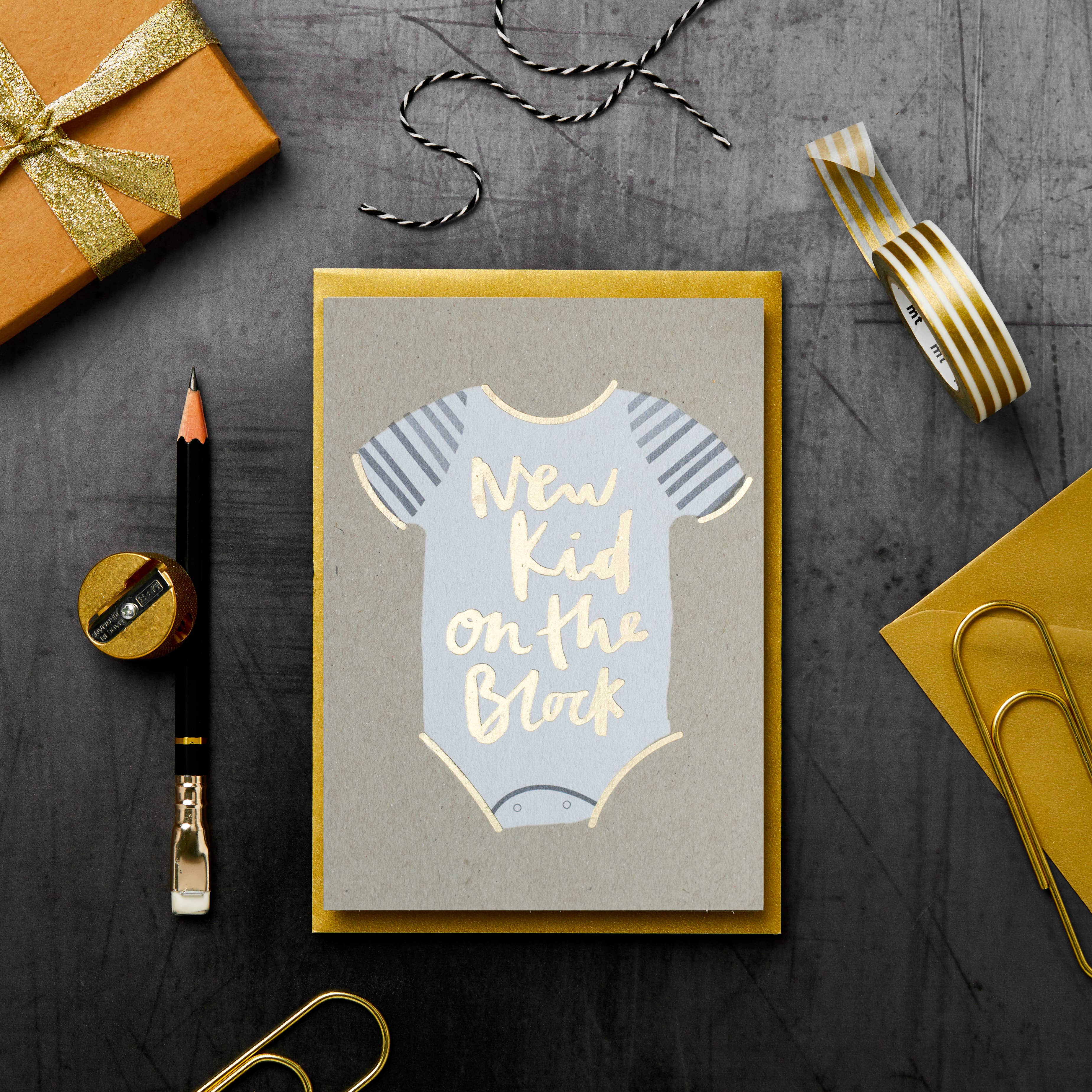 New Kid on the Block New - Baby Card